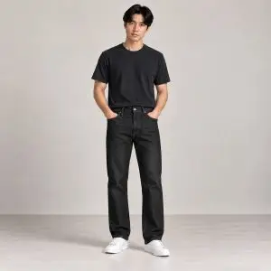 HAE D01 Men's Straight Denim