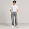 Grey HAE D01 Men's Straight Denim
