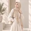 Ivory Beige HAE LUMI Pashmina
