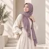 Mauve HAE LUMI Pashmina