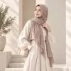 Warm Taupe HAE LUMI Pashmina